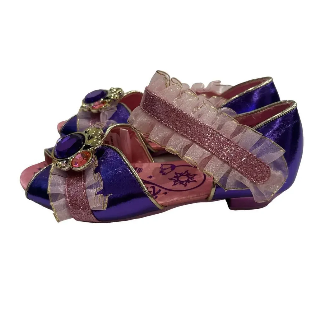 Disney Rapunzel Dress Up Shoes sz 13/1 Tangled Princess Shoes Costume